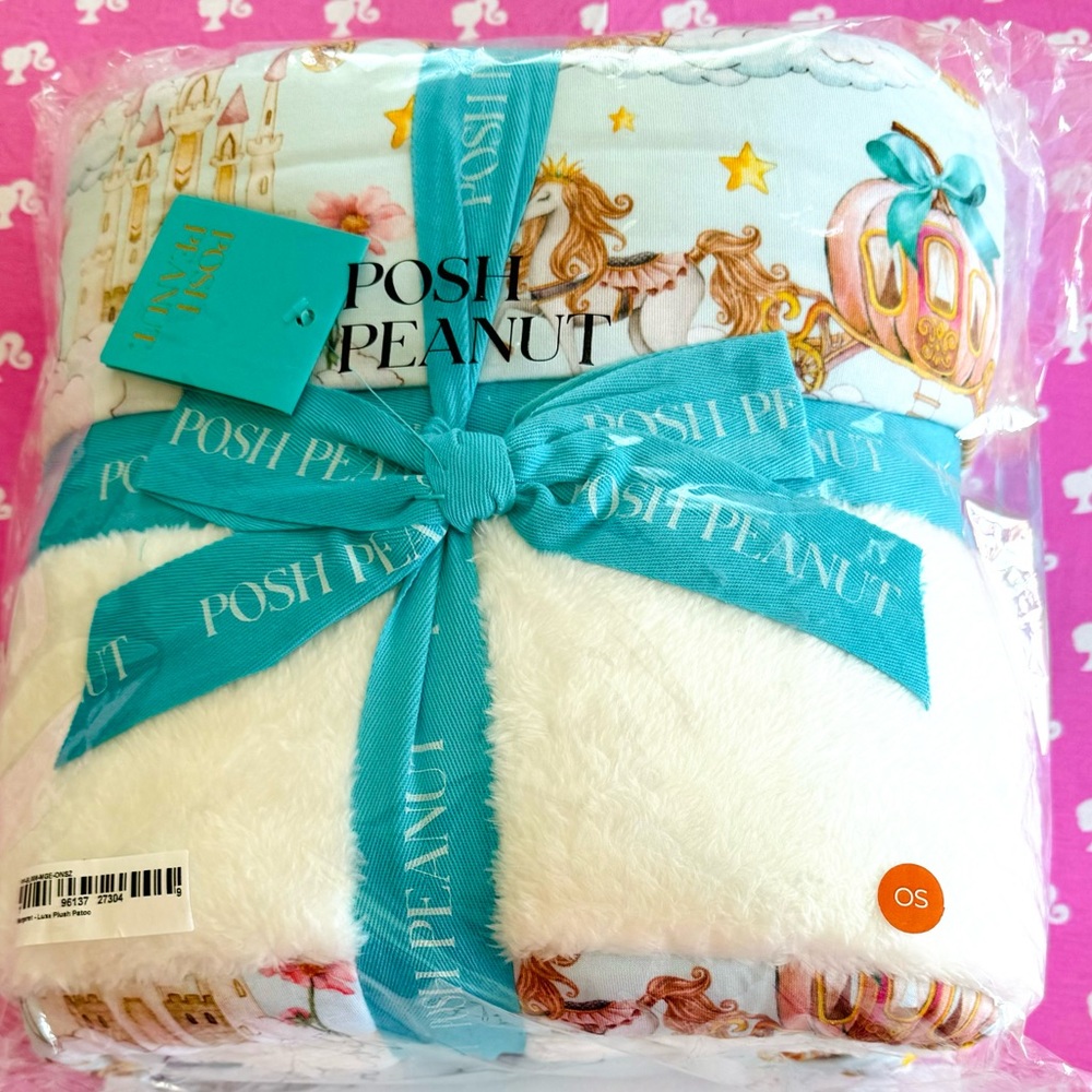 NIB Posh Peanut Margaret Luxe Plush 60x60 NWT